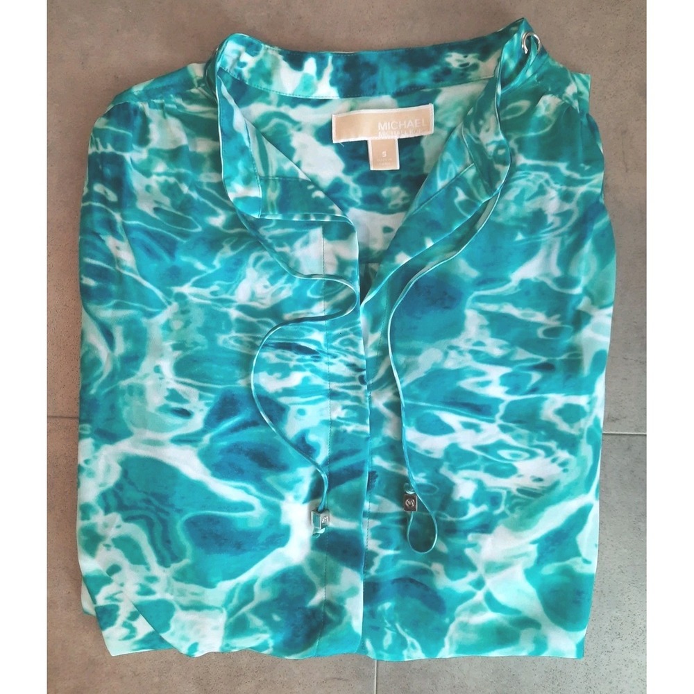 Michael Kors Womens Long Sleeve Blouse Size Small Pre-owned - Picture 1 of 5
